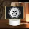 Rectangular Acrylic Night Light, A Skeleton Is Shown On A Clock With The Time Of 6:13. -Cute Night Light Shop 5afc94f19ecf77e349aebddb2082cbedbb013ae3