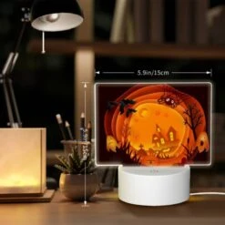 Rectangular Acrylic Night Light, A Halloween Scene With A House 7 Rectangular Acrylic Night Light, A Halloween Scene With A House -Cute Night Light Shop 5be565aad15dae4374969c40959537dce57e0e6d