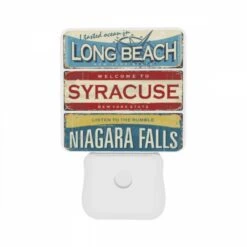 Night Light Set Of 2, A Sign That Says "Welcome To Syracuse -Cute Night Light Shop 5cd8177846449443dc6e1767e7f864316b113989
