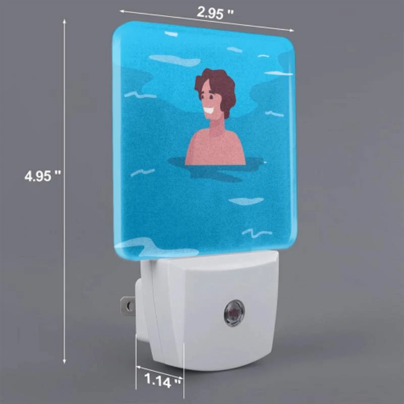 Night Light, A man is swimming in the ocean Night Light, A Man Is Swimming In The Ocean -Cute Night Light Shop 5de33d440a5404d9976317bc619d872c90b208ce