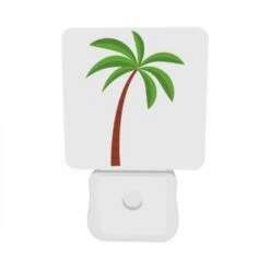 Night Light Set Of 2, A Green And Brown Palm Tree. -Cute Night Light Shop 5e34b53484de7b015a6a4b1a1b8754934d101a2e