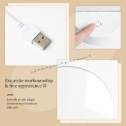 Round Acrylic Night Light, Four Different Colored Designs Of A Leaf. -Cute Night Light Shop 5fbdafba6ad0d0520d8e9f0a7840d2768e7f636b 62