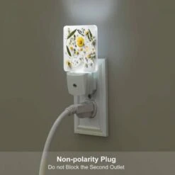 Night Light, A Collection Of Flowers And Leaves On A White Background. -Cute Night Light Shop 5fd31cc10c9d8efaf45b4501421817cb2916718a