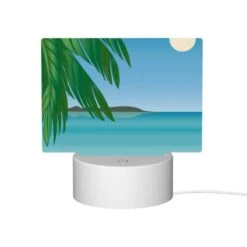 Rectangular Acrylic Night Light, A Beautiful Beach Scene With A Palm Tree And A Moon In The Sky. 11 Rectangular Acrylic Night Light, A Beautiful Beach Scene With A Palm Tree And A Moon In The Sky. -Cute Night Light Shop 60bb229e2e44af0b0b0ebf7b999ee782fcf20d99