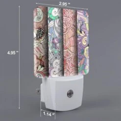 Night Light Set Of 2, Three Different Colored Paintings Of Flowers. -Cute Night Light Shop 6325fa1b676a29fab5ddc582045b1e7335a9780f