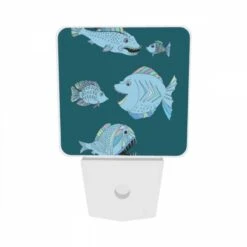 Night Light Set Of 2, A Colorful Fish With A Big Mouth Is Shown With Other Fish. 8 Night Light Set Of 2, A Colorful Fish With A Big Mouth Is Shown With Other Fish. -Cute Night Light Shop 6368241cc1938e2994c475e221daa1c198d7006b