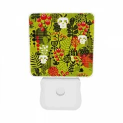 Night Light Set Of 2, A Colorful And Vibrant Design Featuring A Skull And A Flower. -Cute Night Light Shop 63ee1c070067bc6154025185f025d74c9ec2cc4c