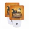 Night Light Set Of 2, A Halloween Party Advertisement With A Witch's Hat -Cute Night Light Shop 6444662876d83cfeef92d4201ea63ca05cb12e23