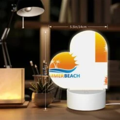 Love Acrylic Night Light, A Logo For A Beach With A Sun And Palm Trees. -Cute Night Light Shop 64e39116c33fa8c9957c1880b32355ba91df6954