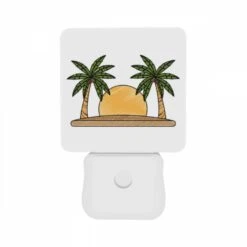 Night Light Set Of 2, A Drawing Of A Sun With Two Palm Trees On Either Side. 10 Night Light Set Of 2, A Drawing Of A Sun With Two Palm Trees On Either Side. -Cute Night Light Shop 6519a303a3f15d643f7db872f032ed397a662b2b