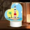 Love Acrylic Night Light, A Lighthouse Stands On A Small Island In The Ocean. -Cute Night Light Shop 6524f17f43e110ce6f51c20be423ed055f1db90a