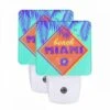 Night Light Set Of 2, A Colorful Sign That Says "Beach Miami.". 2 Night Light Set Of 2, A Colorful Sign That Says "Beach Miami.". -Cute Night Light Shop 6533659be1b46f22c74411c9f344999bc47ee532