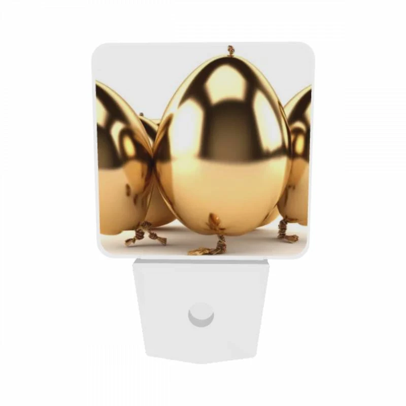 Night Light Set of 2, A group of gold eggs are sitting on a white background. Night Light Set Of 2, A Group Of Gold Eggs Are Sitting On A White Background. -Cute Night Light Shop 6593e5966819a29ac29a39a1e699fe1b25babdc8