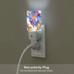 Night Light Set Of 2, A Painting Of Fish In A Blue And Pink Water. -Cute Night Light Shop 668e5252526adf2d6a88c9f65a470a433a4f0aba