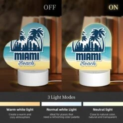 Love Acrylic Night Light, A Logo For The Miami Beach. -Cute Night Light Shop 679650887fae301ba8bac2dcdb679fb0422a0348