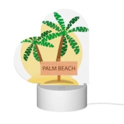 Love Acrylic Night Light, A Sign That Says Palm Beach. -Cute Night Light Shop 6798d74a00c03e3bf188fe784c7e256878877ffc