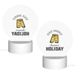 Round Acrylic Night Light, A Logo For A Beach Resort Called "Beach Paradise.". -Cute Night Light Shop 6854cbd15a3286d4cd9e3343e4c60fa279296a27