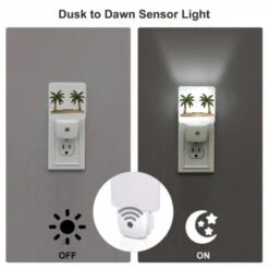 Night Light Set Of 2, Two Palm Trees On A Sandy Beach. -Cute Night Light Shop 68fee67b618f5fb2adce1502d8b9f71791e52f0b
