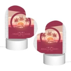 Love Acrylic Night Light, A Poster Of A Beach Resort With A Sunset In The Background. 3 Love Acrylic Night Light, A Poster Of A Beach Resort With A Sunset In The Background. -Cute Night Light Shop 6a0cc3f475f2723c517f671e441d66e5c65dcf91