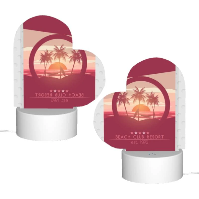 Love Acrylic Night Light, A poster of a beach resort with a sunset in the background. Love Acrylic Night Light, A Poster Of A Beach Resort With A Sunset In The Background. -Cute Night Light Shop 6a0cc3f475f2723c517f671e441d66e5c65dcf91