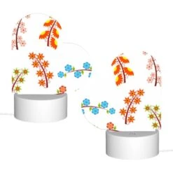 Love Acrylic Night Light, Six Different Colored Flower Branches. -Cute Night Light Shop 6a421982068440e89a0a6b1b0f4765a3a6a0b545