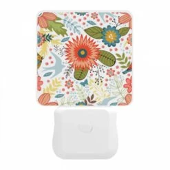 Night Light, A Colorful Floral Pattern With Birds And Flowers. -Cute Night Light Shop 6a726d00c5834d35ecba2fce55d1d774994a0e04