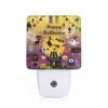 Night Light, A Colorful Poster With Halloween Decorations And A Witch On A Broom. -Cute Night Light Shop 6a7315aaa1d39cce0486b34490cb118802d5d021