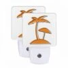 Night Light Set Of 2, A Cartoon Drawing Of A Palm Tree With A Beach Umbrella. -Cute Night Light Shop 6b1a0ab2c8e92566306268b6b56ca77f7720a59d