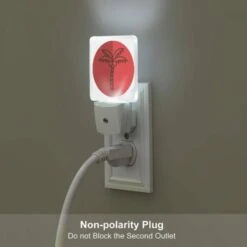 Night Light, A Red Circle With A Palm Tree In It. -Cute Night Light Shop 6bc6a34adbd598663717770fbc65de27f720a893