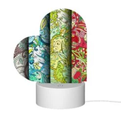 Love Acrylic Night Light, Three Colorful Designs Of Flowers Are Displayed On A Wall. -Cute Night Light Shop 6be93061ca565e896a23baf32374eb9cbeba27e6