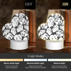 Love Acrylic Night Light, A Pattern Of Leaves On A Wallpaper. 4 Love Acrylic Night Light, A Pattern Of Leaves On A Wallpaper. -Cute Night Light Shop 6c0260cdb867e5026644fd64c6833f7b5e213473