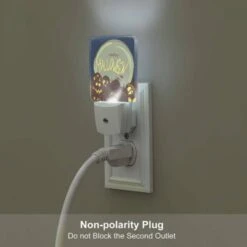 Night Light Set Of 2, A Cartoon Of Pumpkins With The Words "Happy Halloween" Written Above Them. -Cute Night Light Shop 6c64785695f2e7d857219079d4069c9aebeffb4d