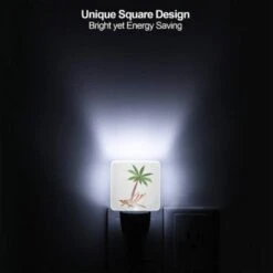 Night Light Set Of 2, A Palm Tree Is Shown In A Red And White Striped Chair. 5 Night Light Set Of 2, A Palm Tree Is Shown In A Red And White Striped Chair. -Cute Night Light Shop 6ddde2f0579eceaecb476aafd934b601b042a76a