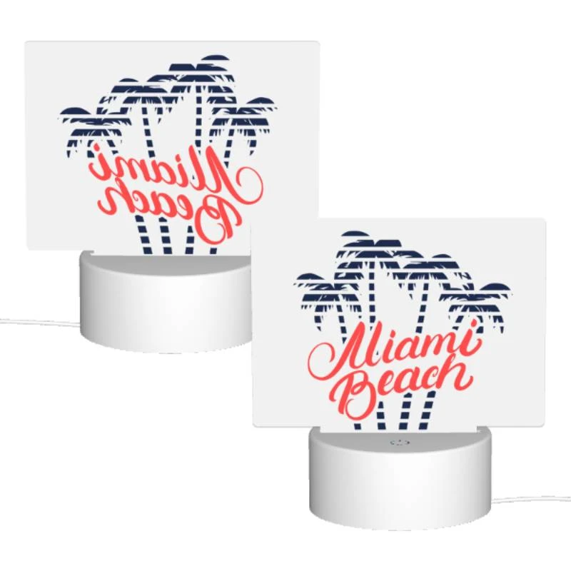Rectangular Acrylic Night Light, A logo for the Miami Beach. Rectangular Acrylic Night Light, A Logo For The Miami Beach. -Cute Night Light Shop 6df3c26056f2e75b2cafcb00ea0eb99333b228c1