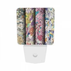 Night Light Set Of 2, Three Colorful Designs Are Displayed On A Wall. -Cute Night Light Shop 6e00a8a4fa9a83d1ec14421653f85a4e8cc123c7