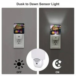 Night Light, A Sign That Says Happy Halloween With A Pumpkin And A Lit Candle. 4 Night Light, A Sign That Says Happy Halloween With A Pumpkin And A Lit Candle. -Cute Night Light Shop 6e3ebc74c27d86d5e6f406824618e5f79ef7164c