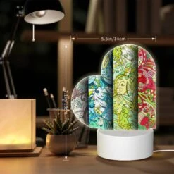 Love Acrylic Night Light, Three Colorful Designs Of Flowers Are Displayed On A Wall. -Cute Night Light Shop 6f9318a8897fc6cf9660604a447d8c435dba3e48