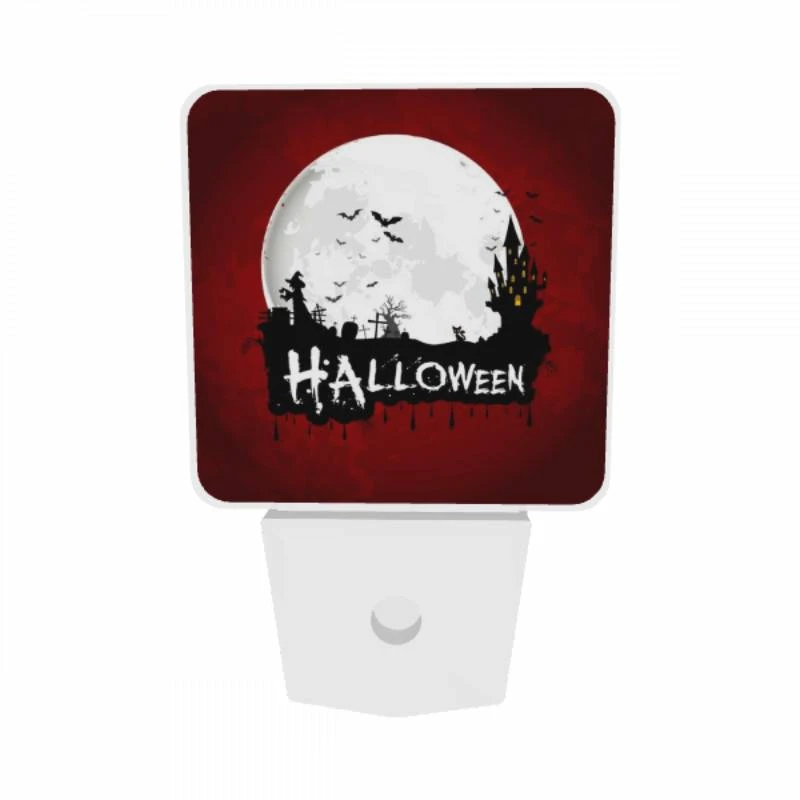 Night Light Set of 2, A red background with a Halloween theme. Night Light Set Of 2, A Red Background With A Halloween Theme. -Cute Night Light Shop 71a2a966df3b2211d4d81e22e205527e652dbb2a