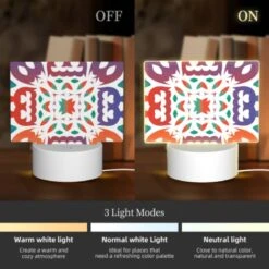 Rectangular Acrylic Night Light, A Colorful Design With A Mix Of Red 4 Rectangular Acrylic Night Light, A Colorful Design With A Mix Of Red -Cute Night Light Shop 72cb175b799cf07e6425f9deeb4421821335fc63