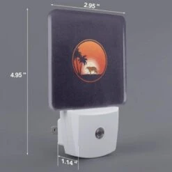 Night Light Set Of 2, A Tiger Is Walking On A Beach At Sunset. -Cute Night Light Shop 732604b5eaf495f6753c8afede1c6efda1d6e7a3