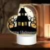 Love Acrylic Night Light, A Halloween Poster With A Haunted House And Bats. -Cute Night Light Shop 7410caf4fceb70bdf3971fa92a98f1a0b867a086