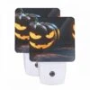 Night Light Set Of 2, Two Pumpkins With Scary Faces On Them. -Cute Night Light Shop 742b89460c899a94b1832f16500d2b06cf6b1a03