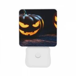 Night Light Set Of 2, Two Pumpkins With Scary Faces On Them. -Cute Night Light Shop 74301adaaf520ab7c96f048bdc7a98eb1843173c