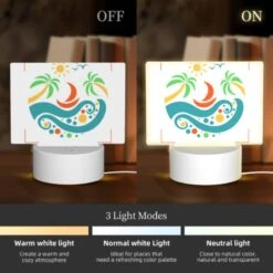 Rectangular Acrylic Night Light, A Colorful Image Of A Sun -Cute Night Light Shop 76c275de945cd77b4149f3e1b4e0c98e19844cf6