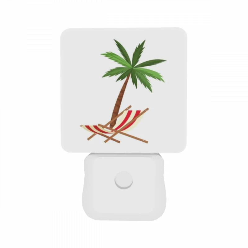 Night Light Set of 2, A palm tree is shown in a red and white striped chair. Night Light Set Of 2, A Palm Tree Is Shown In A Red And White Striped Chair. -Cute Night Light Shop 77aa14e53d7f93a1250ff2c1eb3b4f7370f70f5d