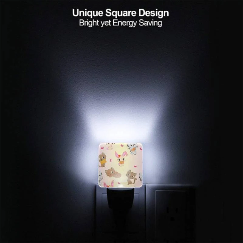 Night Light Set of 2, A group of cats with different colored ears and tails. Night Light Set Of 2, A Group Of Cats With Different Colored Ears And Tails. -Cute Night Light Shop 77aa296be1f21e71c88e695c2f881d83d022885f