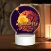 Round Acrylic Night Light, A Poster Advertising A Halloween Party. -Cute Night Light Shop 77bf626563e7cf302a52001342297854da29979d