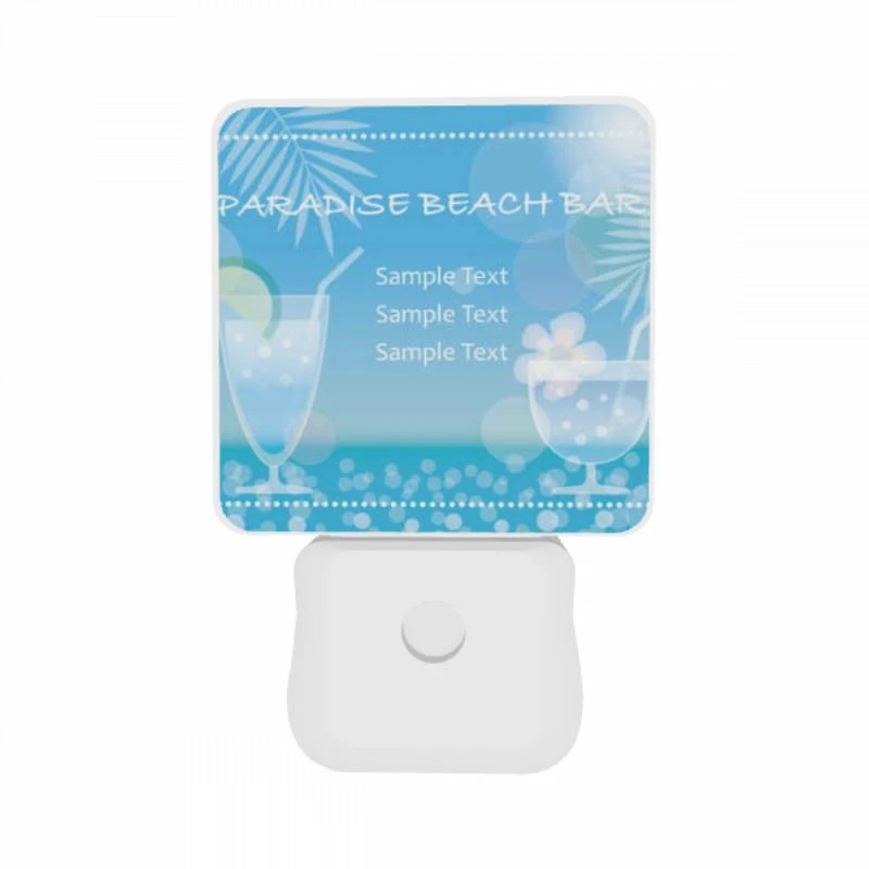 Night Light Set of 2, A tropical beach bar with two drinks and a flower. Night Light Set Of 2, A Tropical Beach Bar With Two Drinks And A Flower. -Cute Night Light Shop 78793bbfc42ea45c9b71a6ec569637355fdcd22b