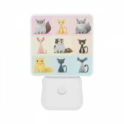 Night Light Set Of 2, A Collection Of Cats In Various Colors And Poses. 10 Night Light Set Of 2, A Collection Of Cats In Various Colors And Poses. -Cute Night Light Shop 78810063ca6c2eff38b985d8a4a496b83b897631