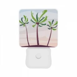 Night Light Set Of 2, Three Palm Trees Are Standing In The Sand. -Cute Night Light Shop 789ef62d0dbf671d99782748591dcfa7fba2afe6 1